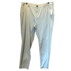New Docker’s Women’s Boyfriend Fit Stretch Twill Khaki Pants Chinos Size 16 NWT